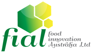 Logo of Food Innovation Australia Ltd (FIAL) made up of three polygonal shapes with the acronym 'fial' and organisation name underneath.