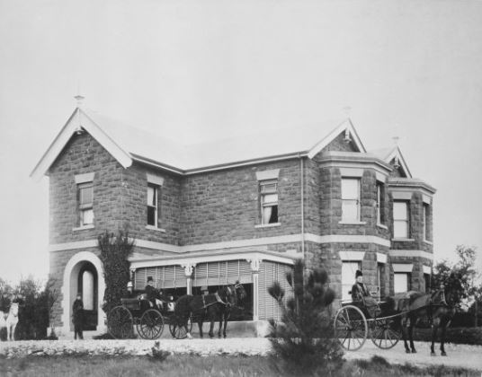 black and white image of the gungahlin homestead c1890