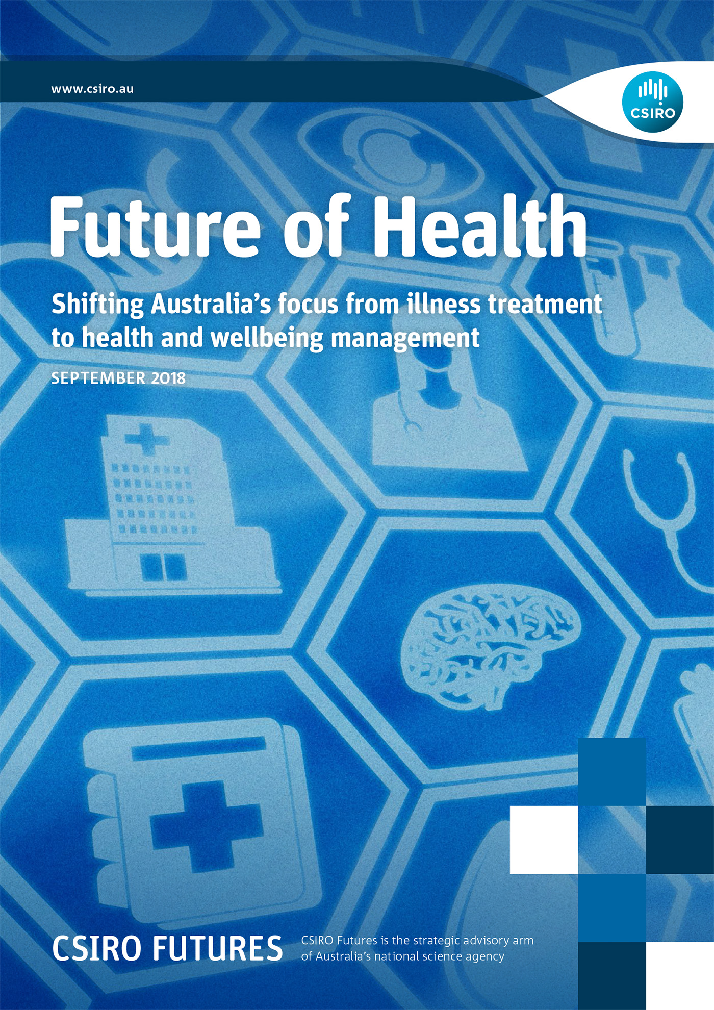 Front cover of the Future of Health Report
