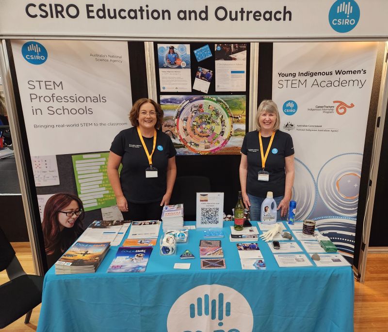 Maria and Meg from STEM Professionals in Schools attend the South Australian Science Teachers Association conference 2024