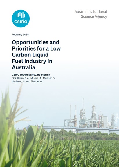 Low carbon liquid fuel report cover