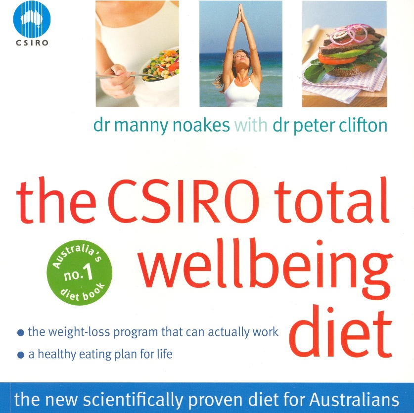 A photo of the cover of the CSIRO Total Wellbeing Diet book