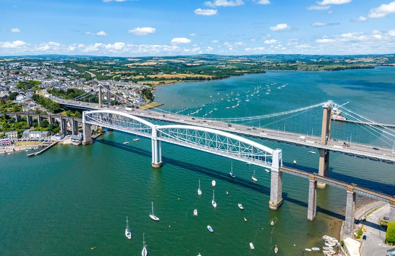 The Tamar Bridge in Plymouth