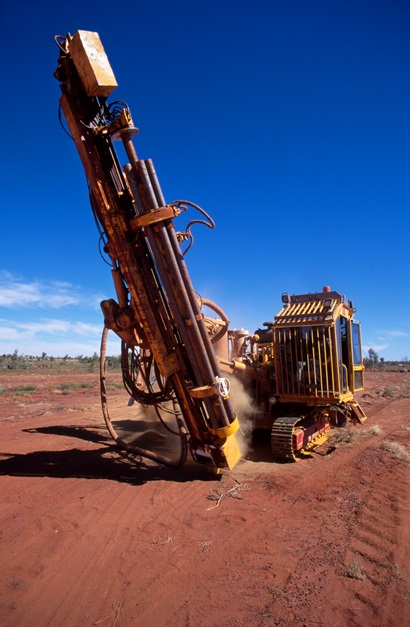 Exploration drill in the field