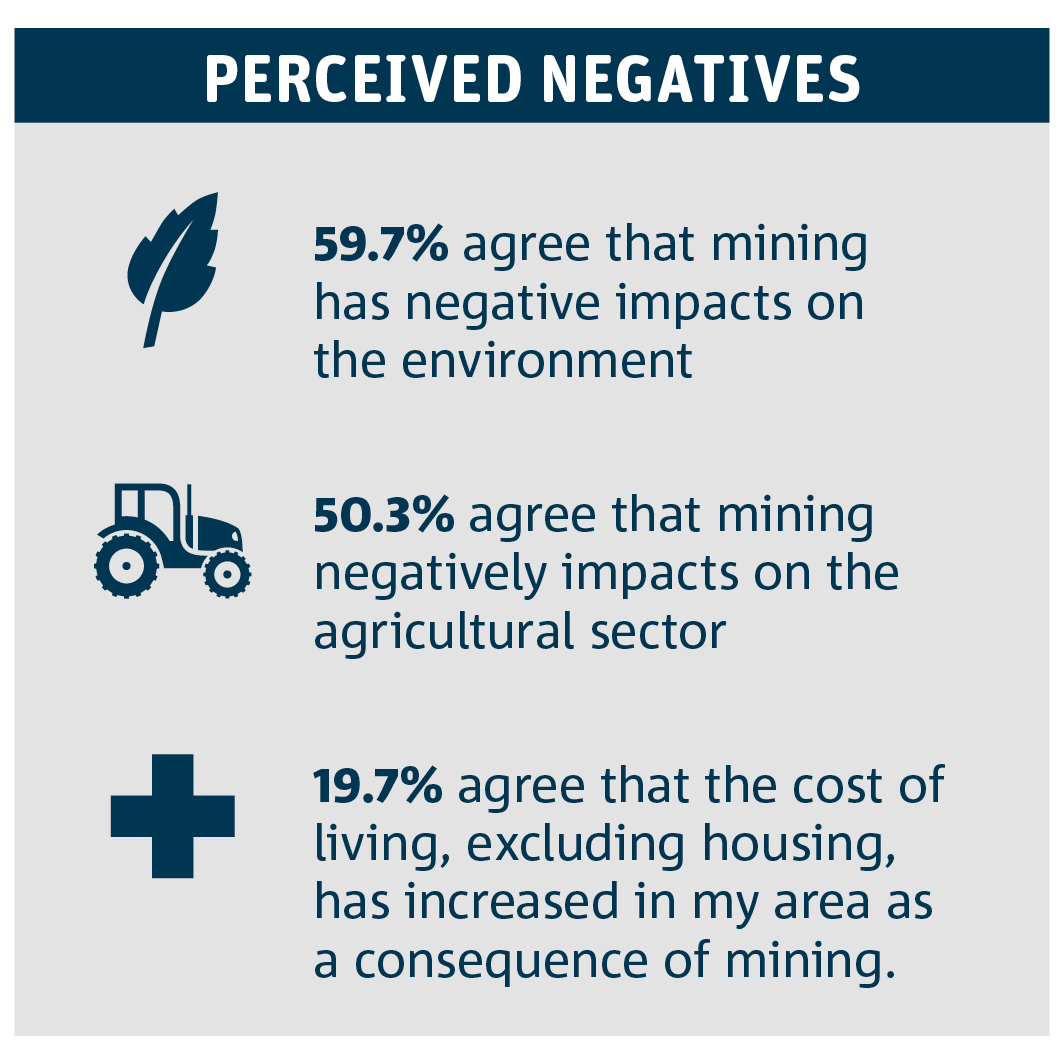 Graphic highlighting perceived negatives 