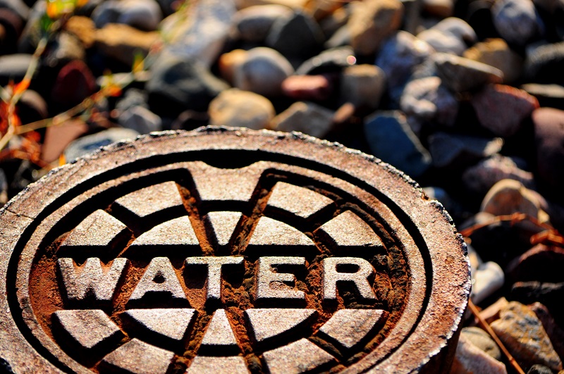 Close up of groundwater access point