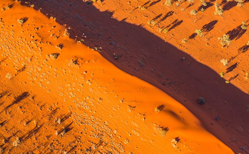 Aerial view of outback 