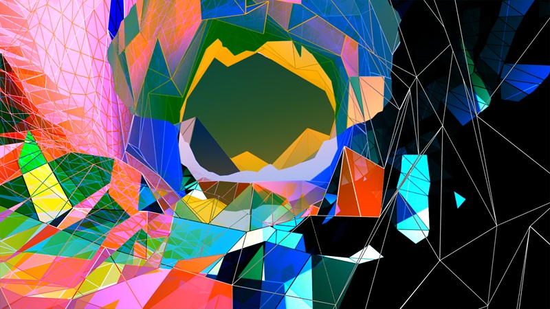 Abstract digital mosaic