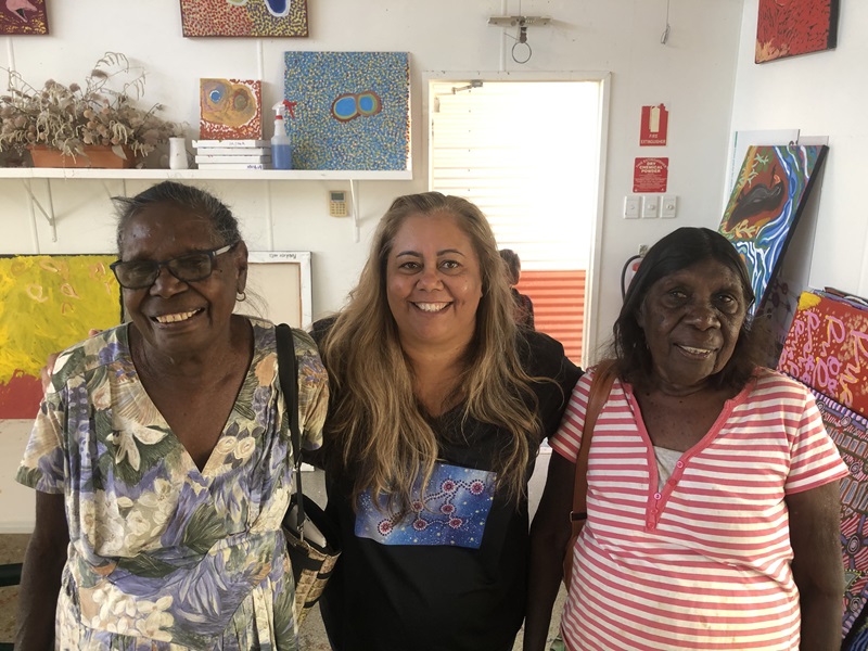 Vanessa Elliott with elders