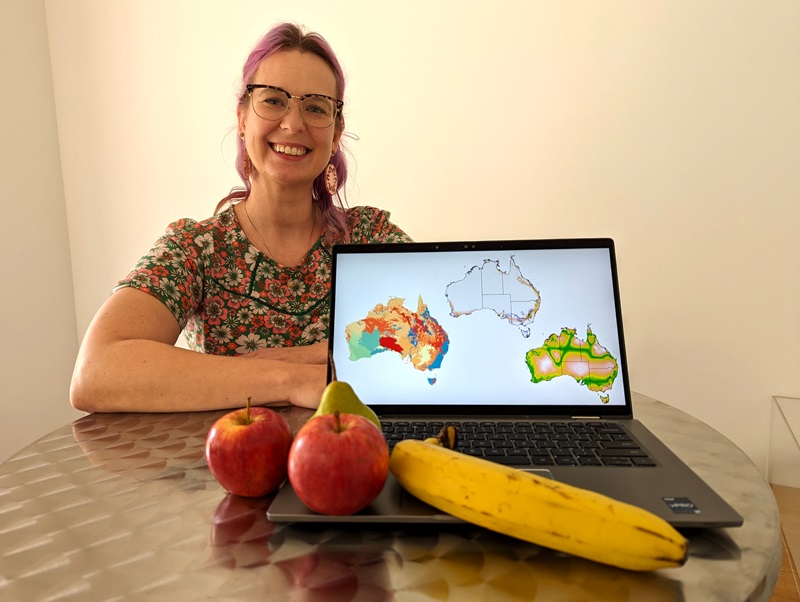 Dr Nina Welti is building a picture of where Australian food is grown and how.