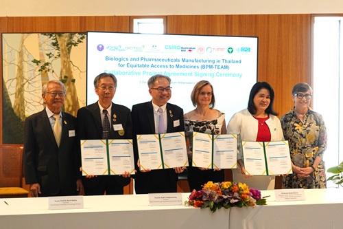 CSIRO has signed two project agreements with Thailand’s National Centre for Genetic Engineering and Biotechnology (BIOTEC), National Science and Technology Development Agency (NSTDA); Government Pharmaceutical Organisation (GPO) and the National Biopharmaceutical Facility.