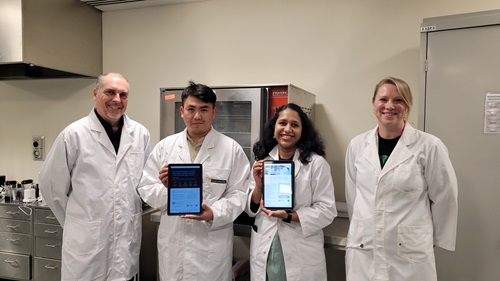 Left to right: Kim Antonio (DPIRD); Kinley Dorji (Student Participant); Anjana Raju (Student Participant); Liz Crompton (CSIRO)