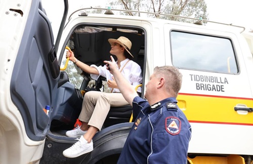 ACT Rural Fire Service Chief Rohan Scott was part of the Royal CSIRO bushfire visit.