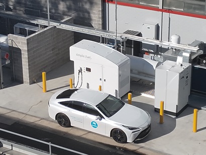 CSIRO's hydrogen refuelling station in Victoria.