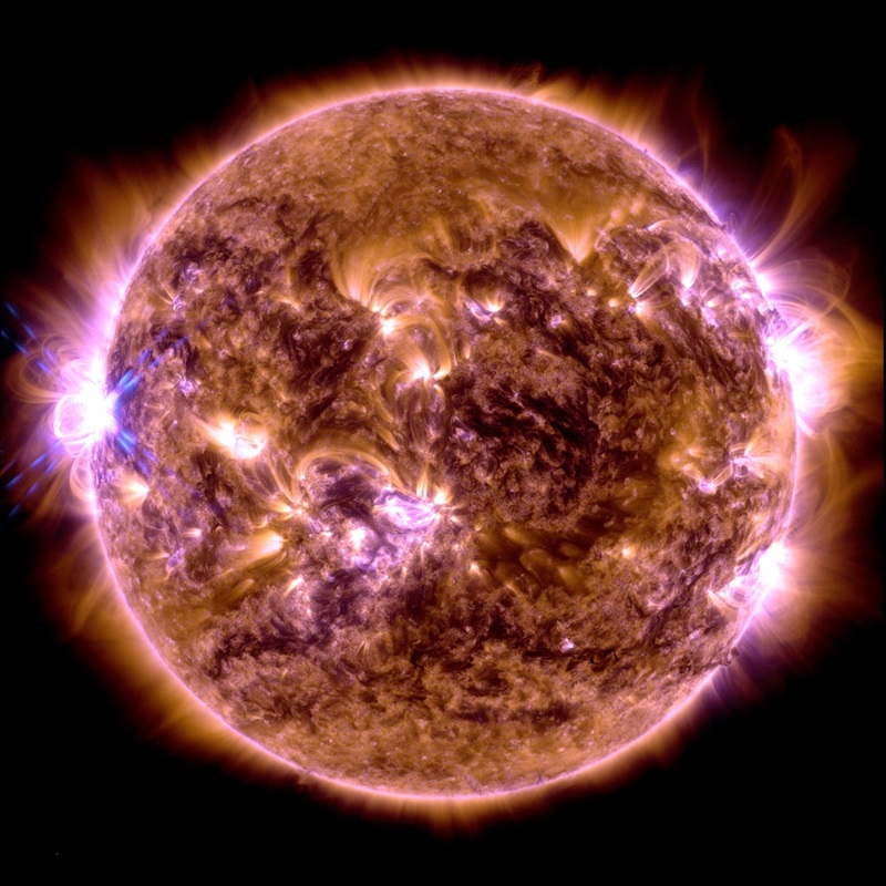 Solar flare captured by NASA's Solar Dynamics Observatory in August