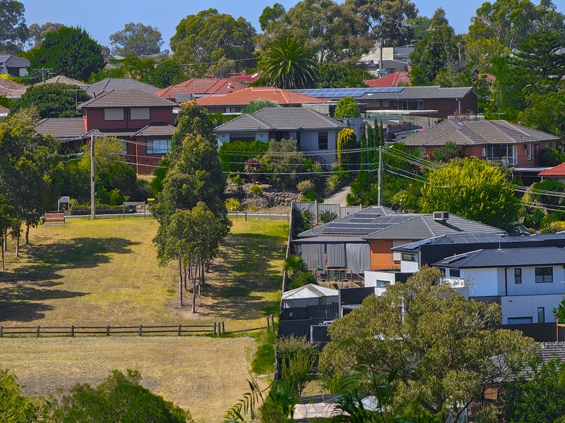 External view of suburban homes in Melbourne 