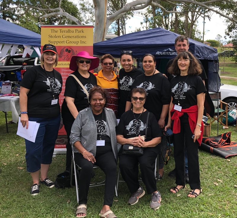 Louisa with members of the Teralba Park Stolen Generations Committee at an event outdoors