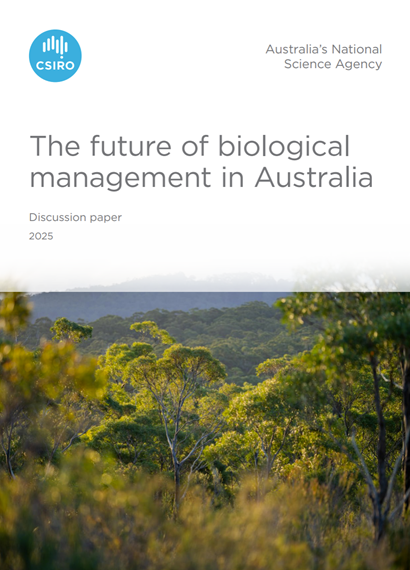 Front cover of the Future of Biological Management discussion paper